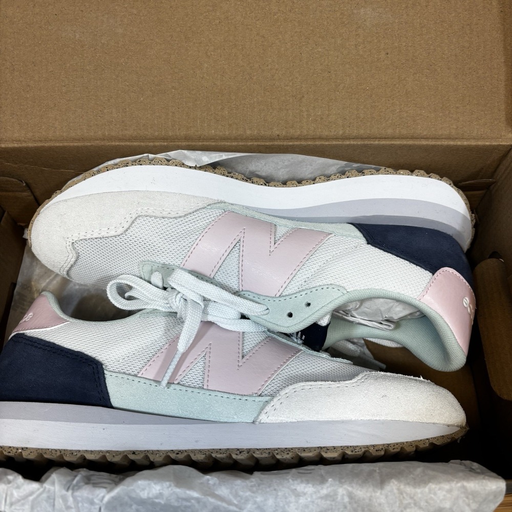 New Balance Women Sz 9 237 Grey Pink Blue WS237PGP Casual Hip Walking - Picture 7 of 9